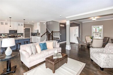 Open Concept Floor plan with a large center island