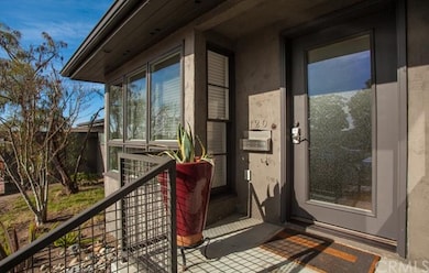 Stylish entry way into home.