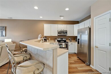 Great space in this kitchen including a pantry.