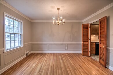 Chair-railing and Wainscoting in Dining room