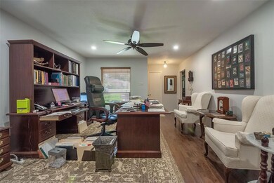 Large living area has space enough to include dini