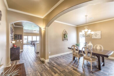Formal dining with new tile floors in 2017