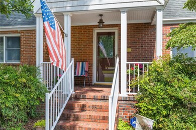 Front porch and railings added in 2013