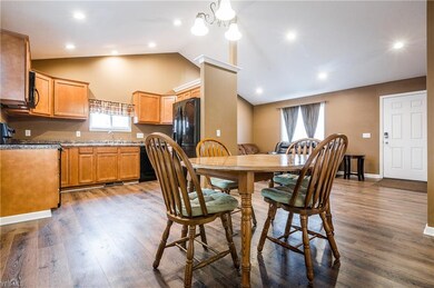 Open to the kitchen