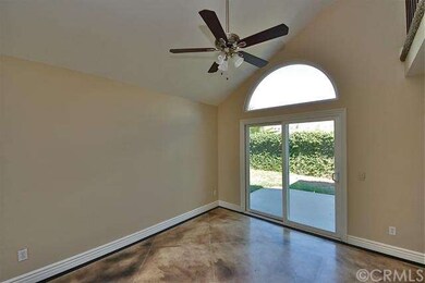 Sliding glass door leads to the patio
