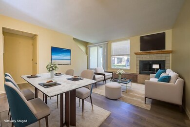 LIVING-DINING ROOM - VIRTUALLY STAGED WITH FURNISH