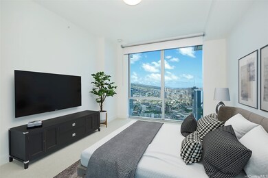 Bedroom enhanced with virtual staging