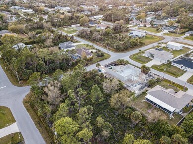 East aerial of the lot.