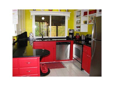 Kitchen. Bright and cheery kitchen with new quartz