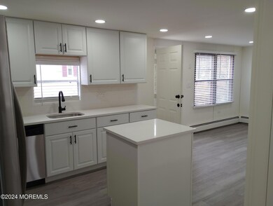 Kitchen Showing Back Door