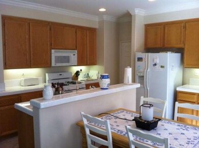 Kitchen features separate dining area