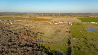 Aerial view with a rural view