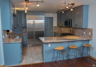 Kitchen - newly painted cabinetry