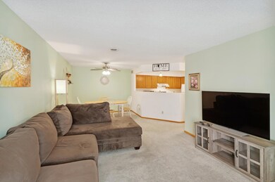 Living room, dining are open to kitchen. Great main level attached garaged and main level bathroom.