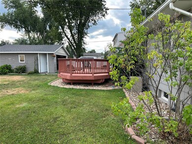Back yard with deck