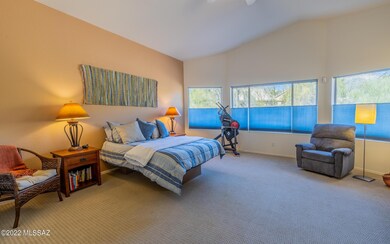 spacious owners suite with bay windows