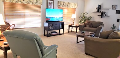 Living Room has Stunning Mountain Views
