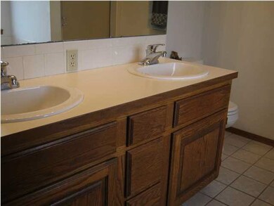 Master bath with double sinks