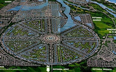 Early rendition of the Rotonda plans.  No copyrigh