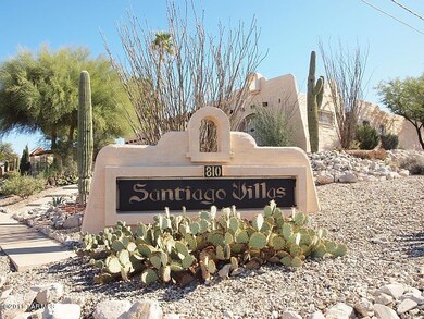 Santiago Villas sign at main roard