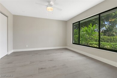 Empty room with ceiling fan