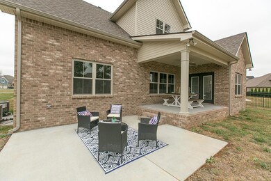 Covered back patio and large back porch