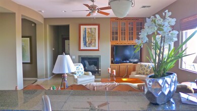 Great Room Has Built-Ins & Fireplace