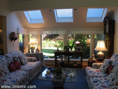 Pleasant view from the living room onto your private back yard