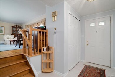 Welcoming entryway and coat closet.