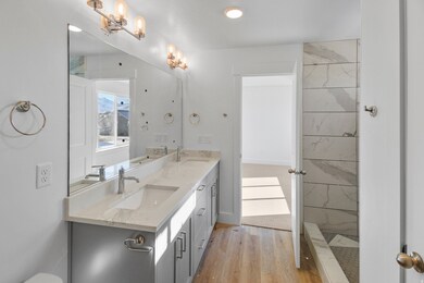 Full bath with double vanity
