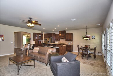 Immaculate kitchen and spacious living area are op