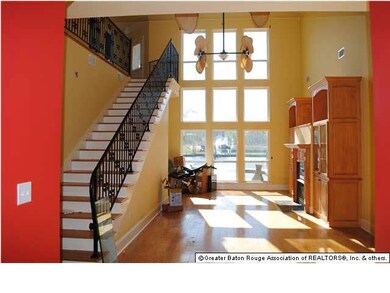 view of living area from entry foyer.