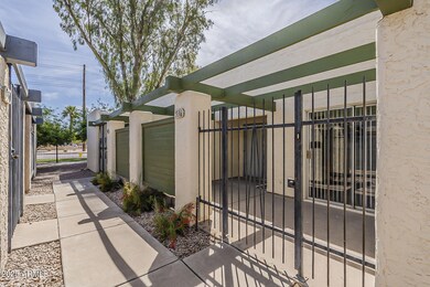 Gated front patio