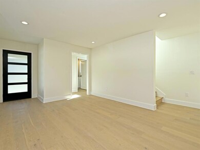Unfurnished room featuring stairs, recessed light