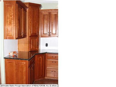 A look at the beautiful cherry cabinets