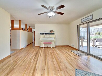 Sliding glass doors to back patio
