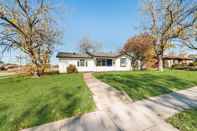 View of front of home with a front yard