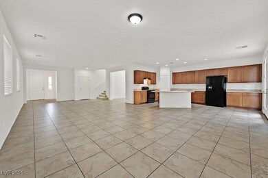 Unfurnished living room with light tile patterned
