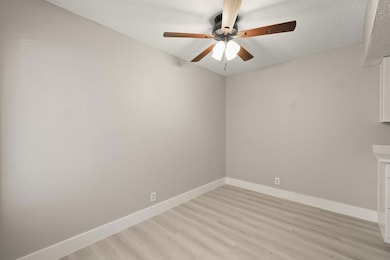 Unfurnished room with light wood finished floors 