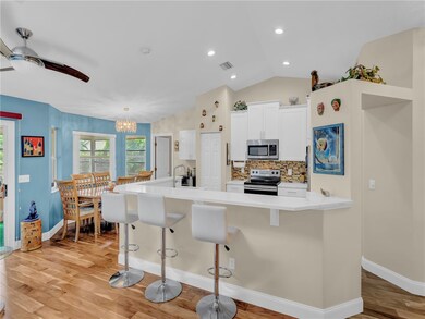 Kitchen with barstool seating