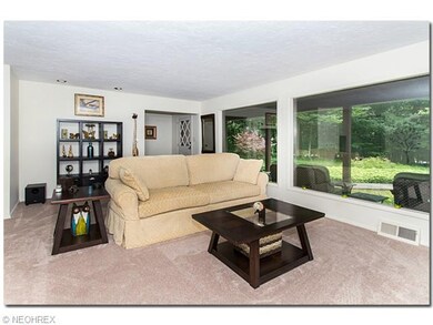 Living Area with wood buring fireplace