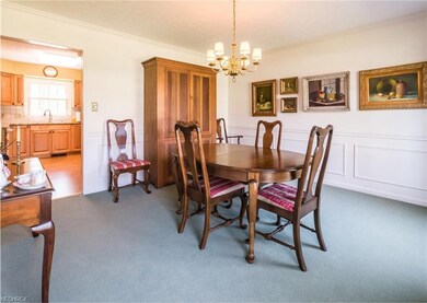 Dining room with attractive woodwork.