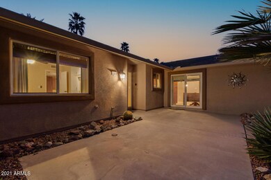 Courtyard during Sunset