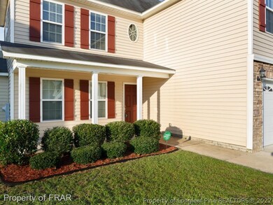 Front porch & fresh mulch