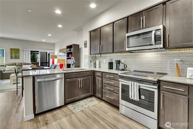 Spacious kitchen with SS appliances