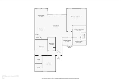 Room sizes are estimated based on Matterport scan, may not match appraised size