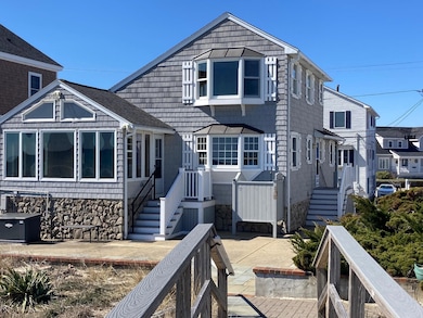 Stairs from beach to front patio