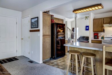 dining into kitchen view