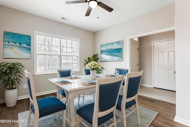 Virtually staged Dining Room