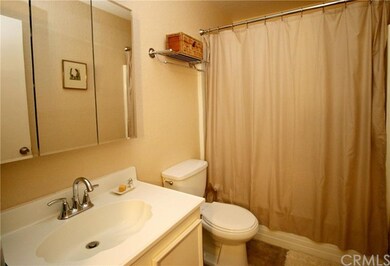 Master bathroom with shower in tub. 
